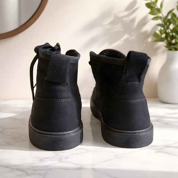 Arizona Jean Company Chukka Desert Boots Mens 8 Black NEW Suede Like Lace Up main image 4